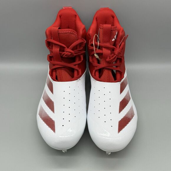 Adidas Adizero Chaos Football Cleats White Red Men\'s Size 10 IF5119 High Top main image 9